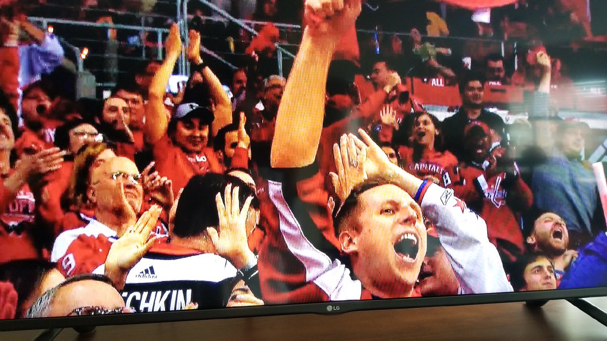 StirVanWinkle's tweet photo. Caps finally beat the penguins in a playoff series, the same night they finally decide to include me in their promo video... coincidence, maybe, but you don’t mess with success! @Capitals call me for the next one! https://t.co/42lagbR7xM