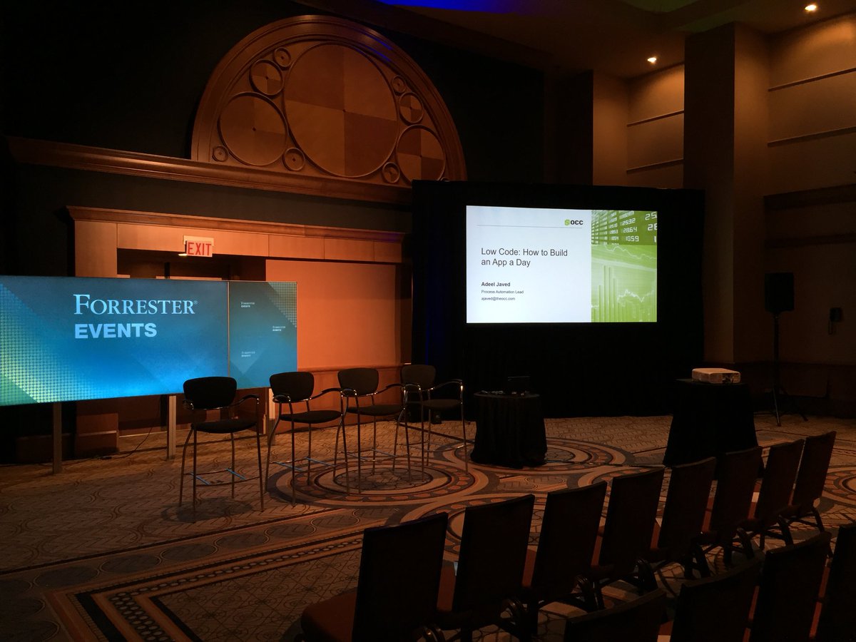processrambling's tweet photo. About to get started at Forrester Digital Transformation Forum. @Appian @forrester #FORRDigital https://t.co/UokyNySfpP