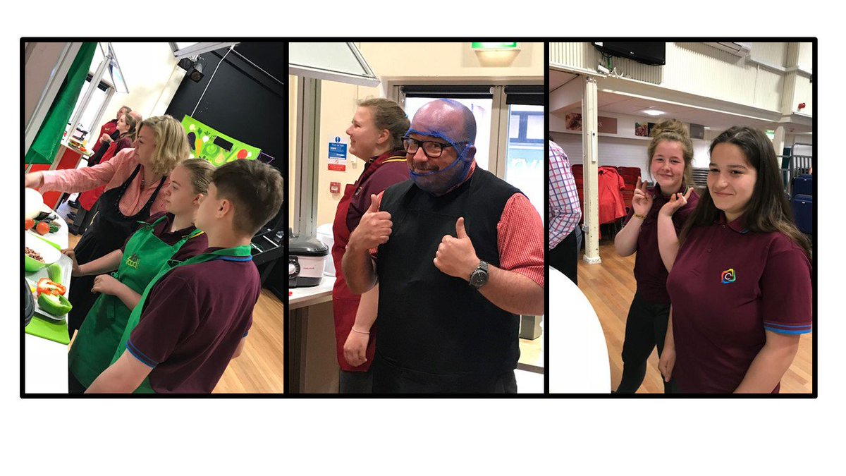 ChurchillMissT's tweet photo. @ChurchillAcad Today our Year 8 students took part in a healthy eating activity, which was ran by @CASFchartwells. Two teams accompanied by a member of staff competed against each other to produce, cook and present a healthy meal within 15 minutes! #determination #HealthyEating https://t.co/nPPEwM3V0a