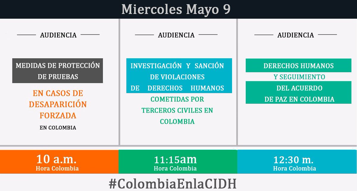 coeuropa's tweet photo. ¡MAÑANA! #ColombiaEnLaCIDH Desde las 10:00 am (hora colombiana) se llevarán a cabo 3 audiencias que implican al Estado colombiano (Sala B). 

Te invitamos a seguir el en vivo nuestra participación y demás organizaciones a través de nuestras redes sociales. https://t.co/Kdvcmq0V7K