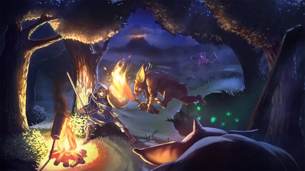 ZeldaSource's tweet photo. J'adore cette oeuvre ! La scène est magnifique ! Par ctiahao sur DeviantART ! https://t.co/Ozd4LqSnaJ