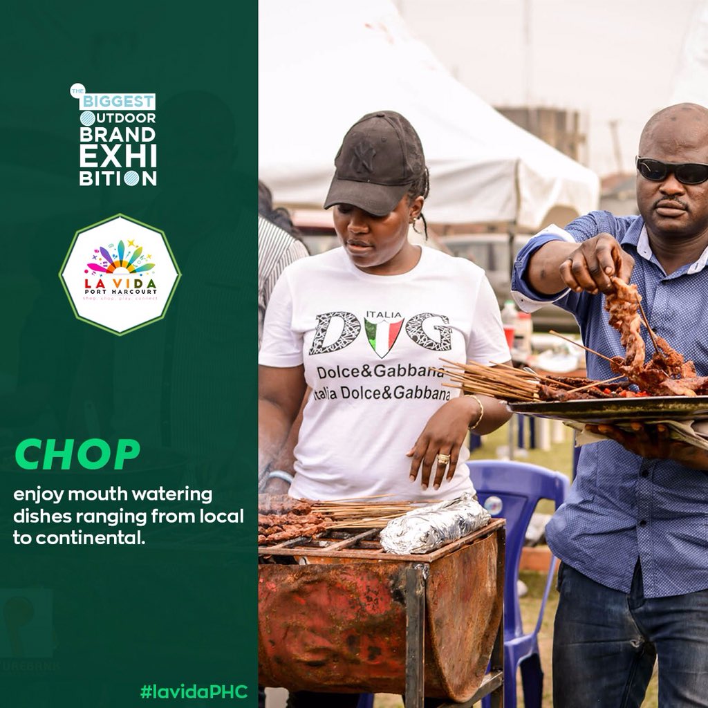LaVida_ng's tweet photo. SHOP. CHOP. PLAY. CONNECT. 
#LaVidaPhc #PortHarcourt #Event https://t.co/7owJke3MEo