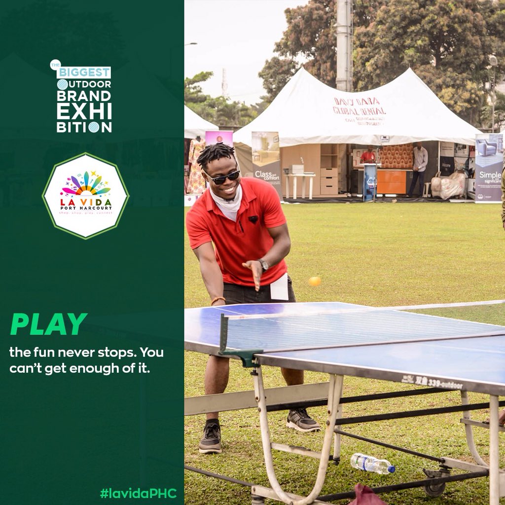 LaVida_ng's tweet photo. SHOP. CHOP. PLAY. CONNECT. 
#LaVidaPhc #PortHarcourt #Event https://t.co/7owJke3MEo