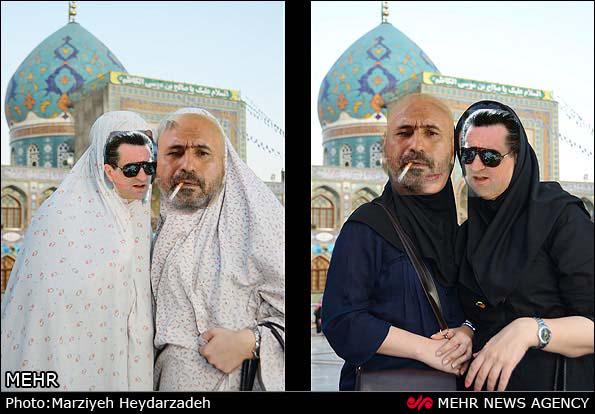 این عکس واسه سال نوده، من و نانی ، حالا دوستمونه ها ولی ناموسن پا قدمش خیلی شومه ، تا برگشت توییتر ریدن به برجام . ای لعنت بهت محجبه نفرت انگیر