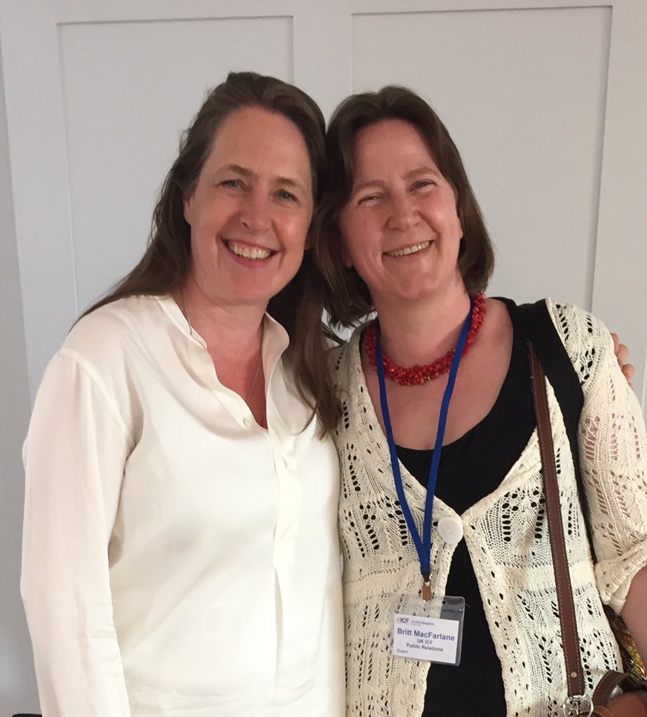 Britt_Tanya's tweet photo. With @profassociate Ginny Billie who got us thinking and pulled the day together for us. @UKICFConference @UK_ICF #UKICF2018 https://t.co/neSZB1LnOR