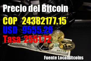 Pao_201x's tweet photo. #8May 14:09 Precio del #Bitcoin:
Bitcoin COP: 24382177.15
Bitcoin USD: 9555.20
Tasa Cambio BTC: 2551.72
Fuente: https://t.co/zGr2xMYFbJ https://t.co/TiadOFzjFe