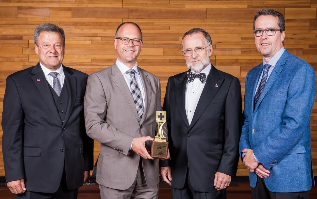 Woodplc's tweet photo. .@Woodplc @KPlusSPotashCan honored to be awarded the 2018 Hatch-CIM Safety Award for outstanding project safety systems, culture and performance on the Legacy Project (now Bethune Mine) in Saskatchewan  https://t.co/RTMH1eisYN #CIMBC18 @CIMorg https://t.co/JmKSnMn779