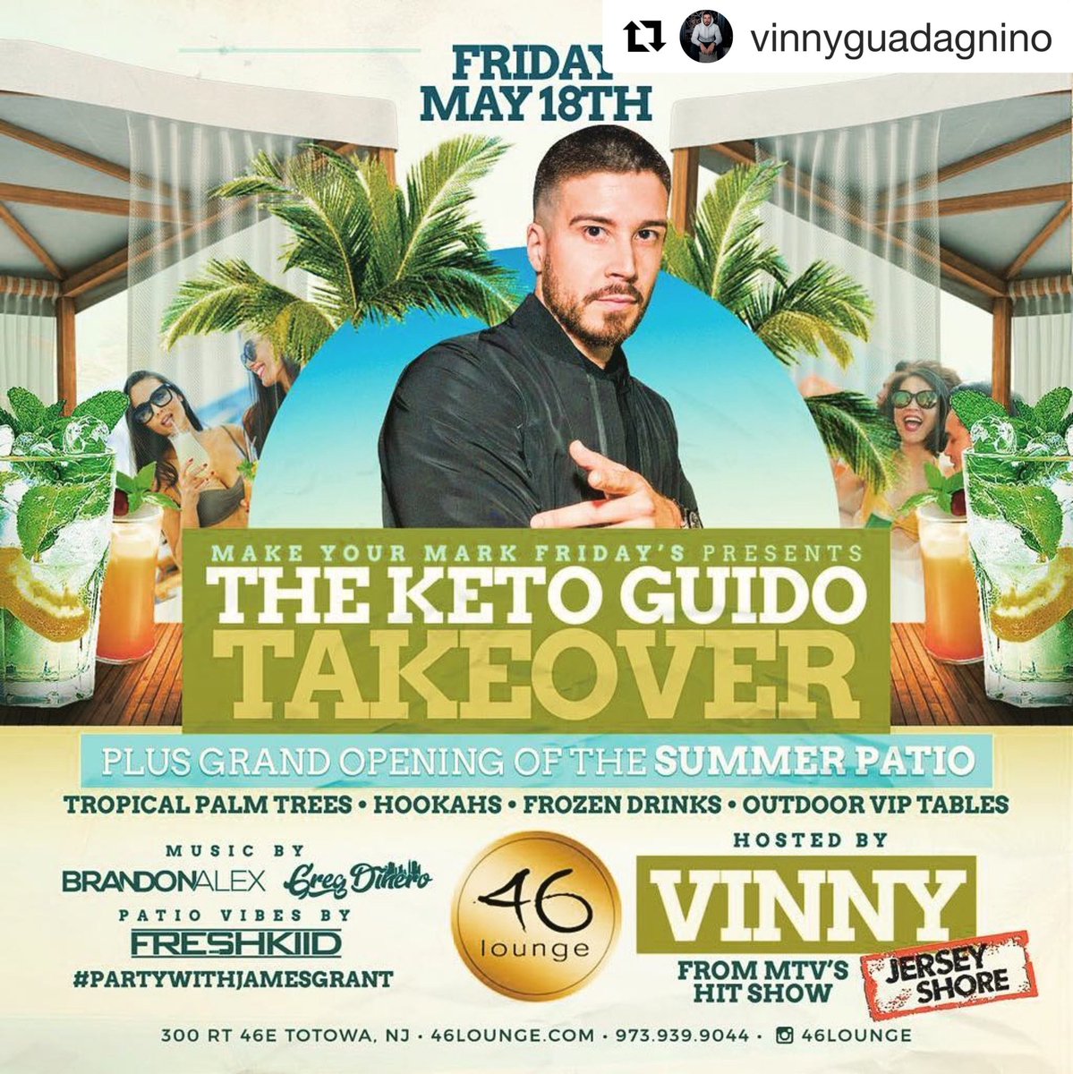 EdmNightsNJ's tweet photo. #Repost @vinnyguadagnino with @get_repost
・・・
Yooooo Jersey Whattup ?! Fr.... https://t.co/2lQfICerW7 https://t.co/V7ExFG7260