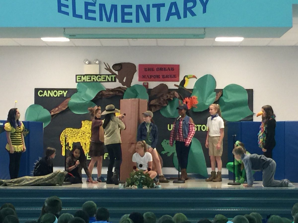 ZumEmge's tweet photo. Drama Club performance today of The Great Kapok Tree! #talented5thgraders #emgepride https://t.co/AVip7nSLty