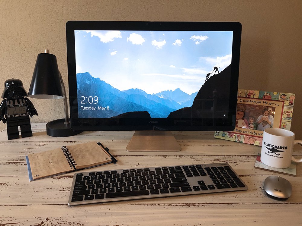 Not counting your computer, what’s on your desk?