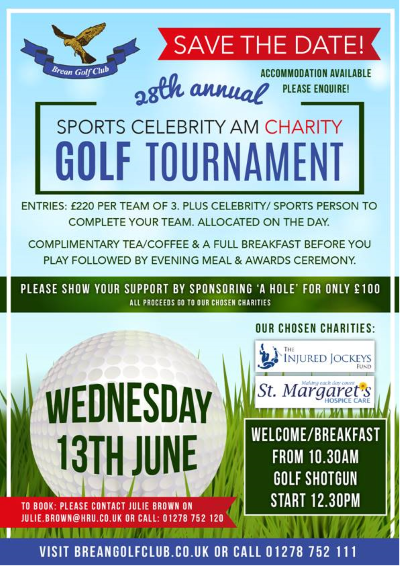 goracinggreen's tweet photo. My clients @BreanSands @BreanGolf are holding their 28th Annual Sports Celebrity AM Charity Golf Tournament this June, supporting @IJF_official and a local Somerset charity @st_marg #charitytuesday https://t.co/NEAY0RuPFv