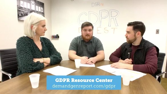 DG_Report's tweet photo. Miss today's Demand Gen Report #livestream on #GDPR compliance? Catch up here: https://t.co/YjwhBzjk8z https://t.co/OuA4uaEHkR