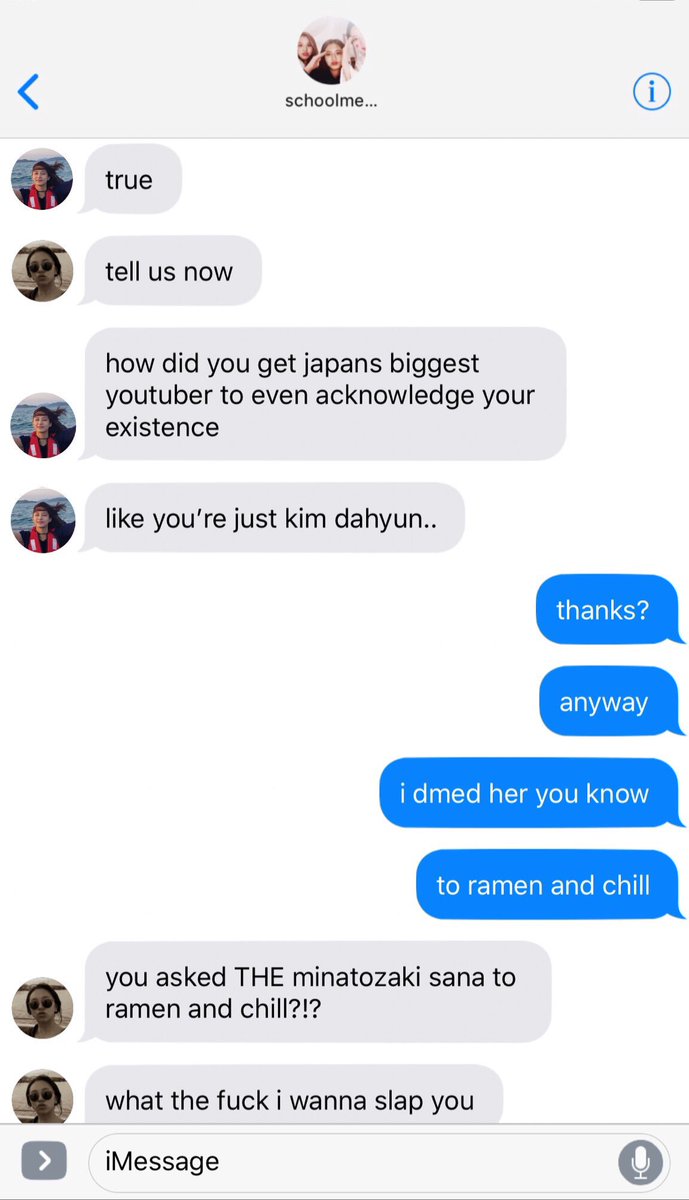 —  saida social media au where kim dahyun’s slides into someone’s instagram dms not knowing that the girl is actually a famous youtuber