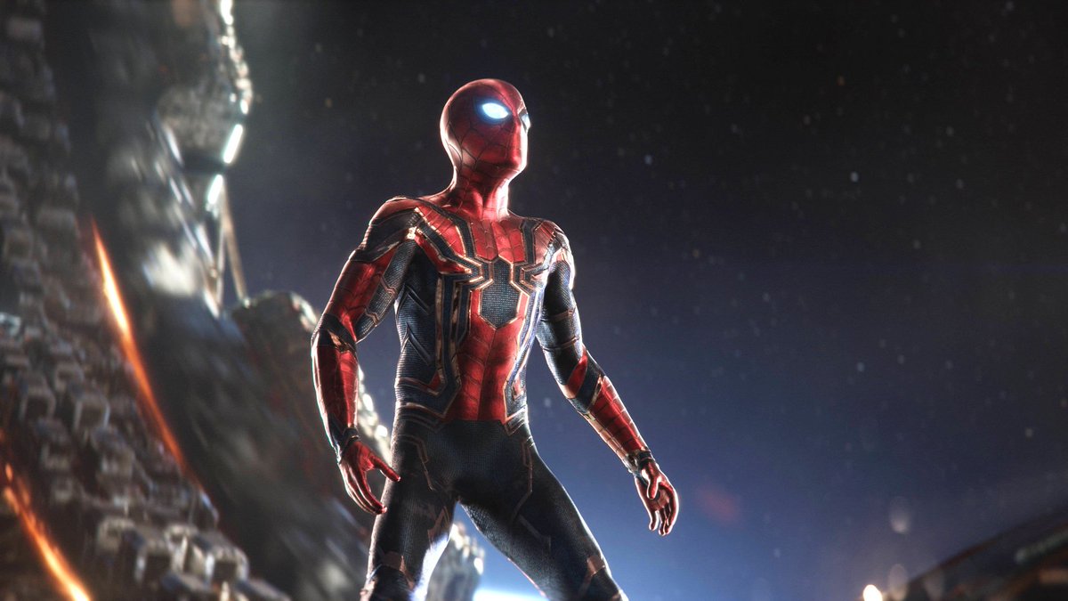 MCU_Direct's tweet image. A new #AvengersInfinityWar official still shows the Iron Spider suit in all it's glory with finished VFX: