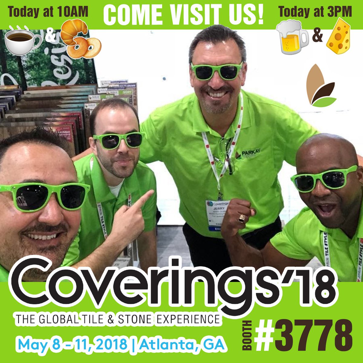 Visit us at Coverings - The Global Tile &amp; Stone Experience at booth #3778. Breakfast at 10am☕🥐and Beer and Cheese🍺🧀 at 3pm. #parkayfloors #wearefloorida #bestwoodfloors #parkayfloorsnumber1 <a href="/Coverings/">Coverings</a> <a href="/juanjosemolina/">JUAN J MOLINA B.</a>