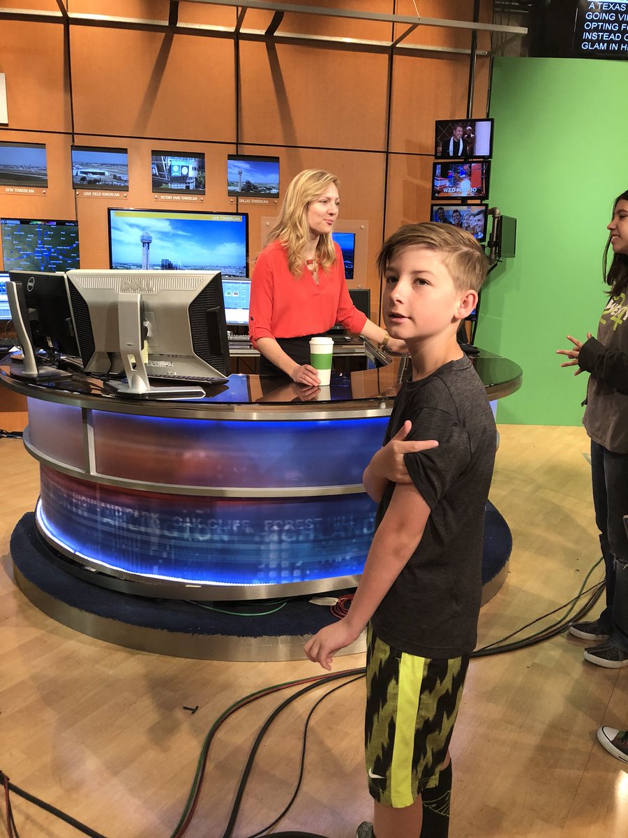 Future weather forecasters! Ruth Cherry Media crew. <a href="/ruthcherryint/">Ruth Cherry Interm.</a> <a href="/ColleenWeather/">Colleen Coyle</a> <a href="/wfaa/">WFAA</a>