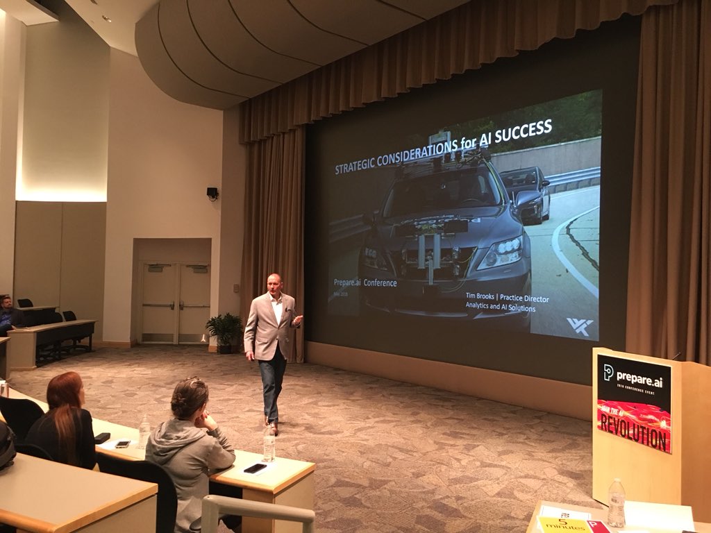 JaclynJupp's tweet photo. Great speaking session by WWT’s Tim Brooks today @Prepare_Ai conference in St.louis! #ArtificailIntelligence #techinstl #wwt https://t.co/TVEhuJ62kN