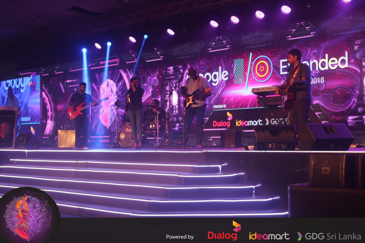 GDGLK's tweet photo. ‘Akunu’ and Shavindya Kariyawasam on stage, leading towards a stunning performance!!
#IO18LK #IO18Extended #Dialog #Ideamart #GDGLK https://t.co/sqeyO5okkj