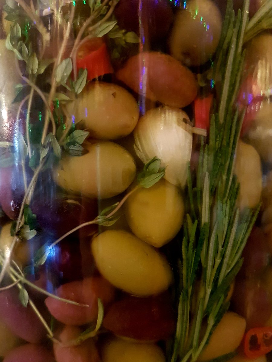 BannersHouse's tweet photo. Our back bar heavy this afternoon with the smell of fresh rosemary garlic thyme and the great Kalamata olives as we refilled the bell jar. The sun through the windows, the final ingredient, had us momentarily on a Greek Island.  
#BannersScotland
#BannersHotelFife
#eatinMarkinch https://t.co/LatGCX96gM
