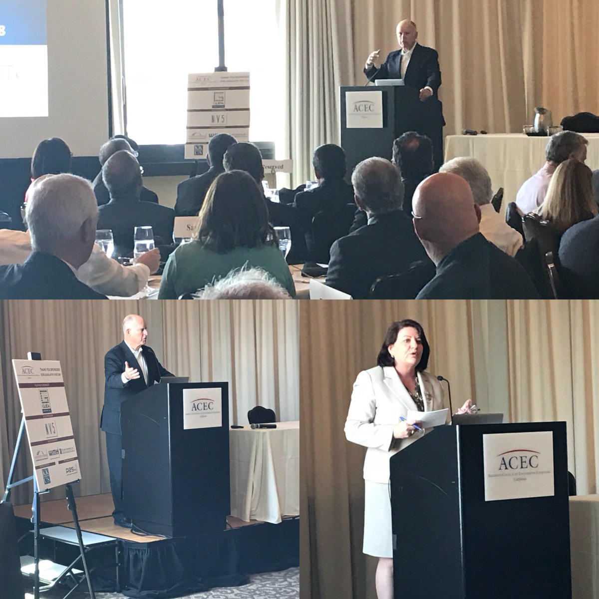 AngerChristian's tweet photo. @ACEC_California is bringing out the big hitters for Legislative Visit Day! California Governor @JerryBrownGov and Senate President pro tempore @SenToniAtkins address members on infrastructure investment in California     #buildabetterCA https://t.co/xC6qg1Spkr