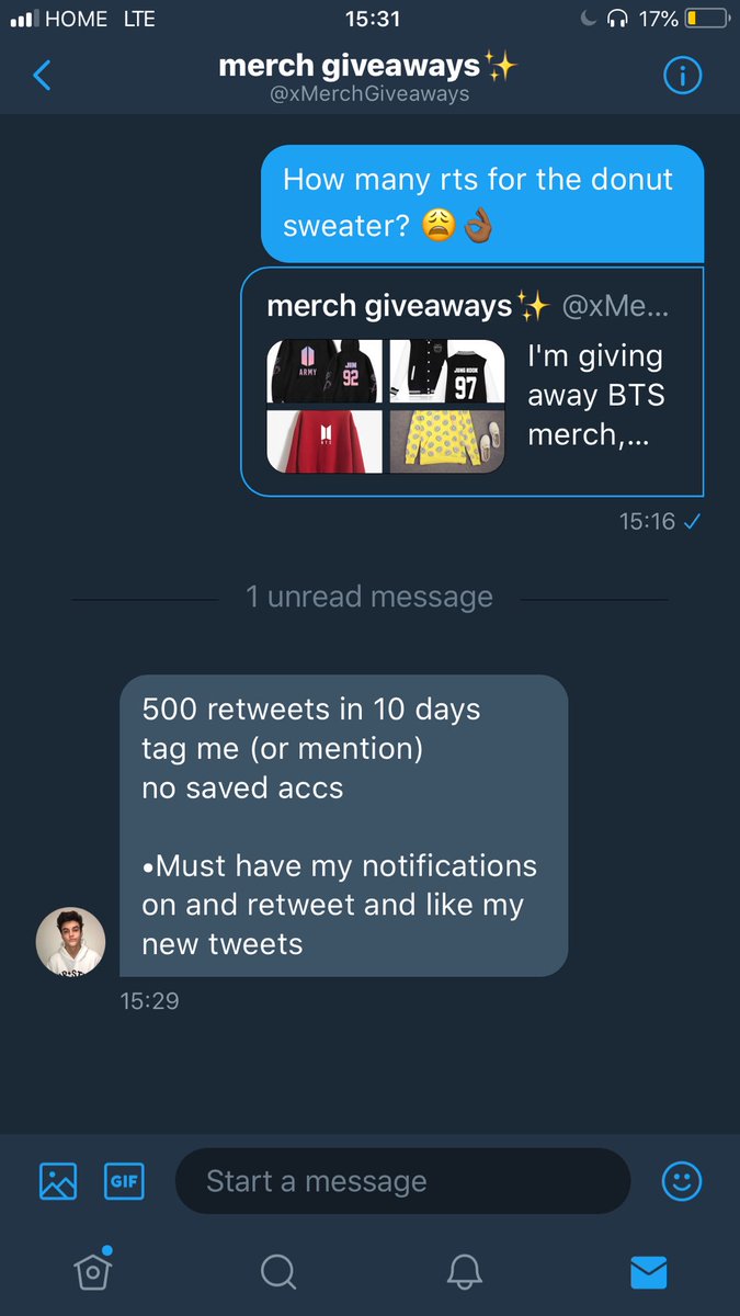 pjmslick's tweet photo. GUYS PLEASE HELP ME GET 500 RTS. 

ILY ALL 💞💞💖😭😭

Go check out @xMerchGiveaways !!

 #BTSBBMAs️ #LoveYourself https://t.co/b01sGvFQ9M