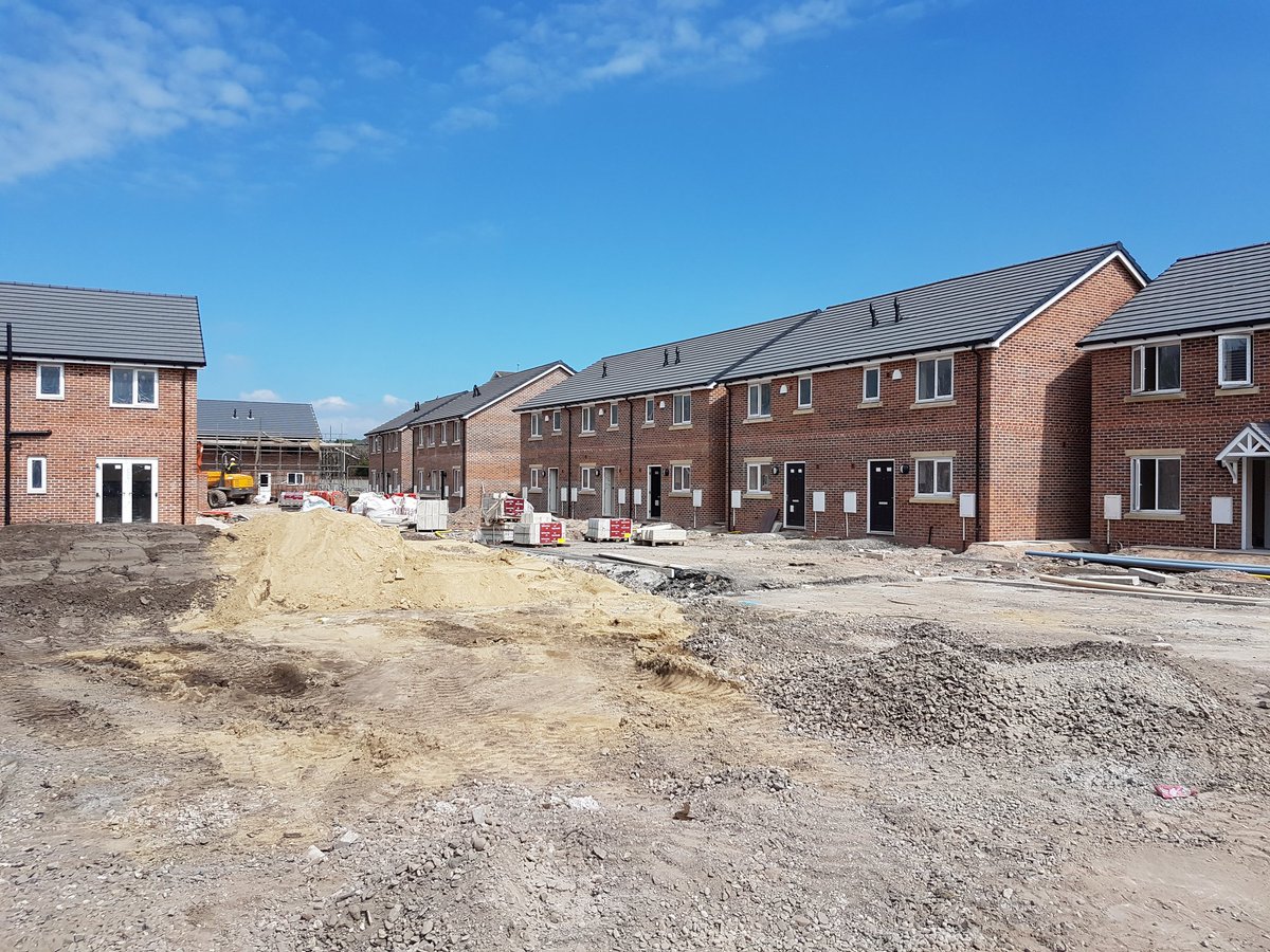 Was great to Welcome <a href="/HomesChristineH/">Christine Hill (& Benedict #BTPosse)</a> for a tour of our <a href="/AksaHomes/">Aksa Homes</a> scheme at Warth Rd in Bury today.  We're helping 13 families get on the property ladder through #SharedOwnership only made possible with funding from <a href="/HomesEngland/">Homes England</a>