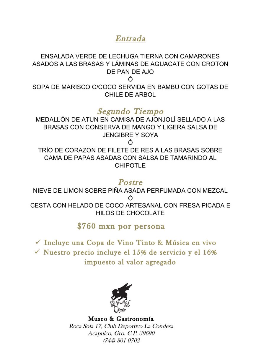 Festeja el #díadelasmadres en el lugar más histórico de #Acapulco 
#museo &amp; #Gastronomía para festejar a la que nos amó antes de conocernos! 

R.S.V.P 📞744 301 0702