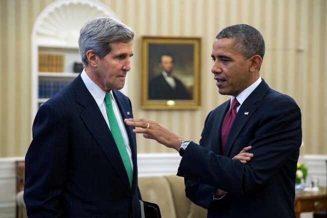 DisavowTrump20's tweet image. President Obama and Secretary of State John Kerry negotiated long and hard to achieve a deal that prevented Iran from creating a nuclear weapon.

RETWEET to thank President Obama and Secretary Kerry for their contributions to our country!