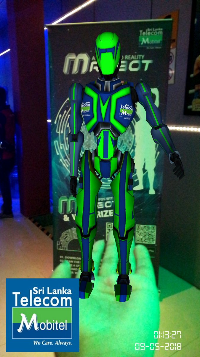 bsubhagya's tweet photo. #Mobitel #MROBOT #ioSL18 #mrobotOnPalm https://t.co/djvAS7BMwl