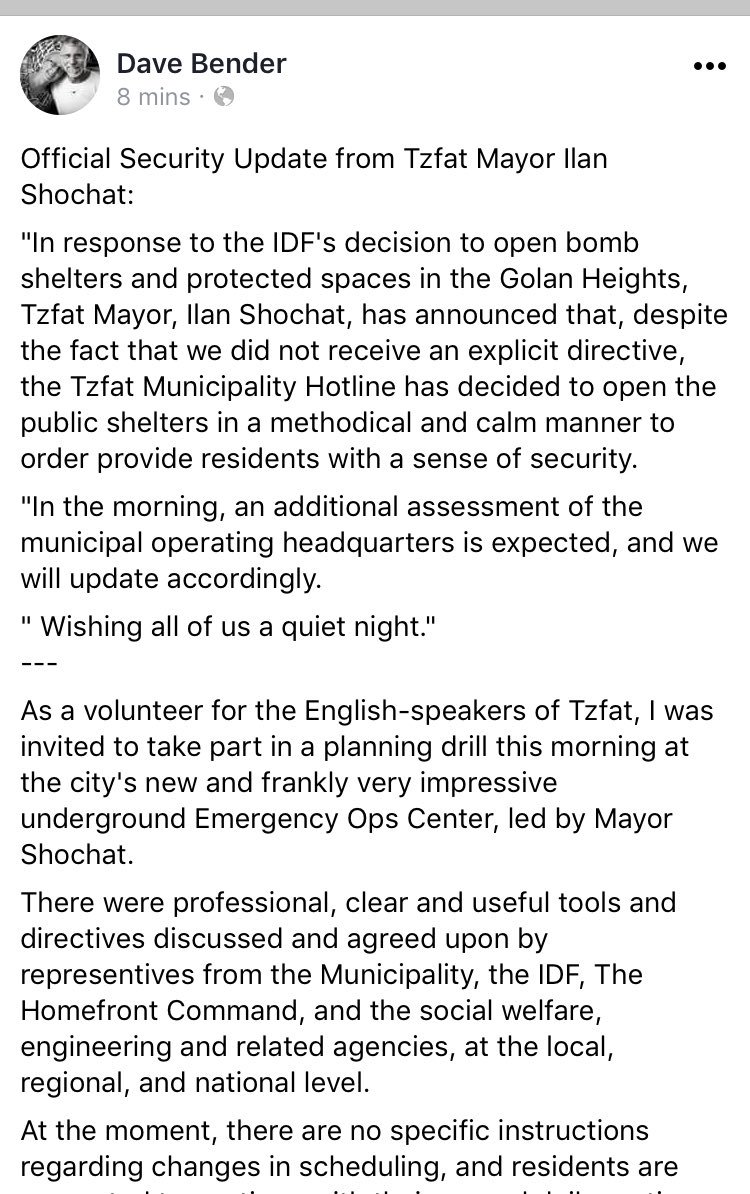 sfrantzman's tweet photo. Updates on security preparations in #Israel north related to #Iran tensions https://t.co/3CZbu6uvH0