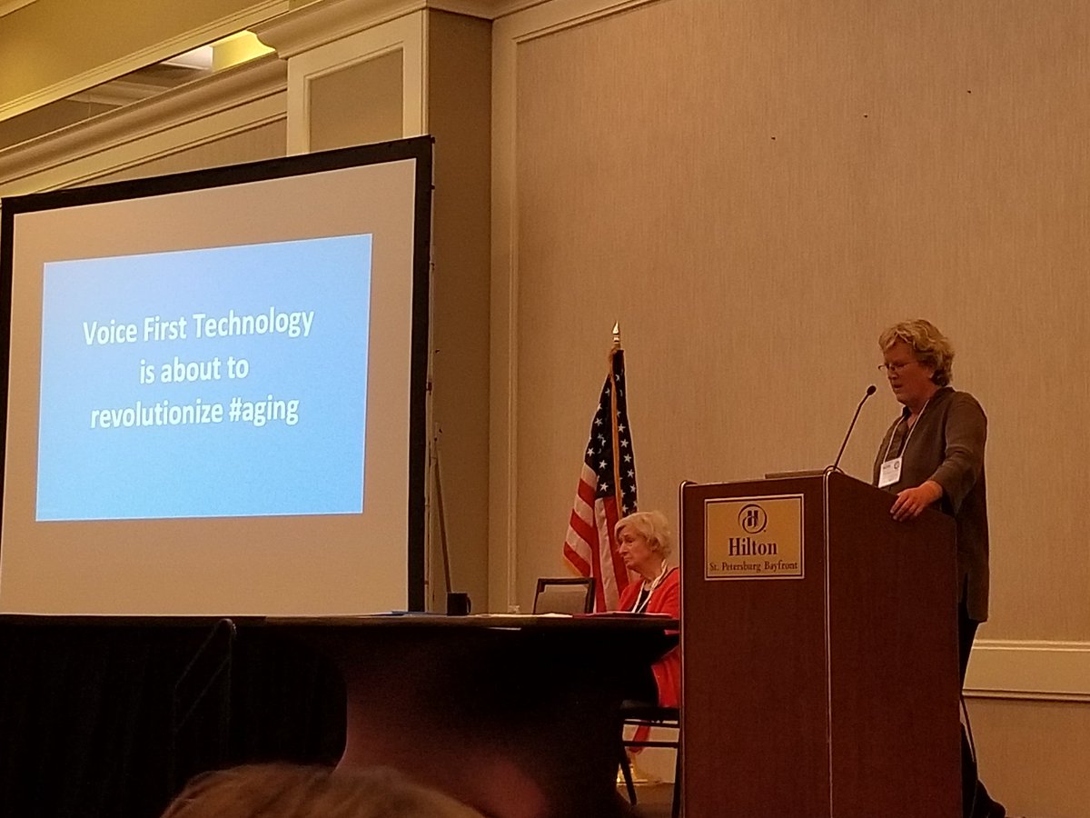 JohannaBirkland's tweet image. @hculbertson: &quot;Voice first technology is about to revolutionize aging.&quot; #isg2018 #gerontech