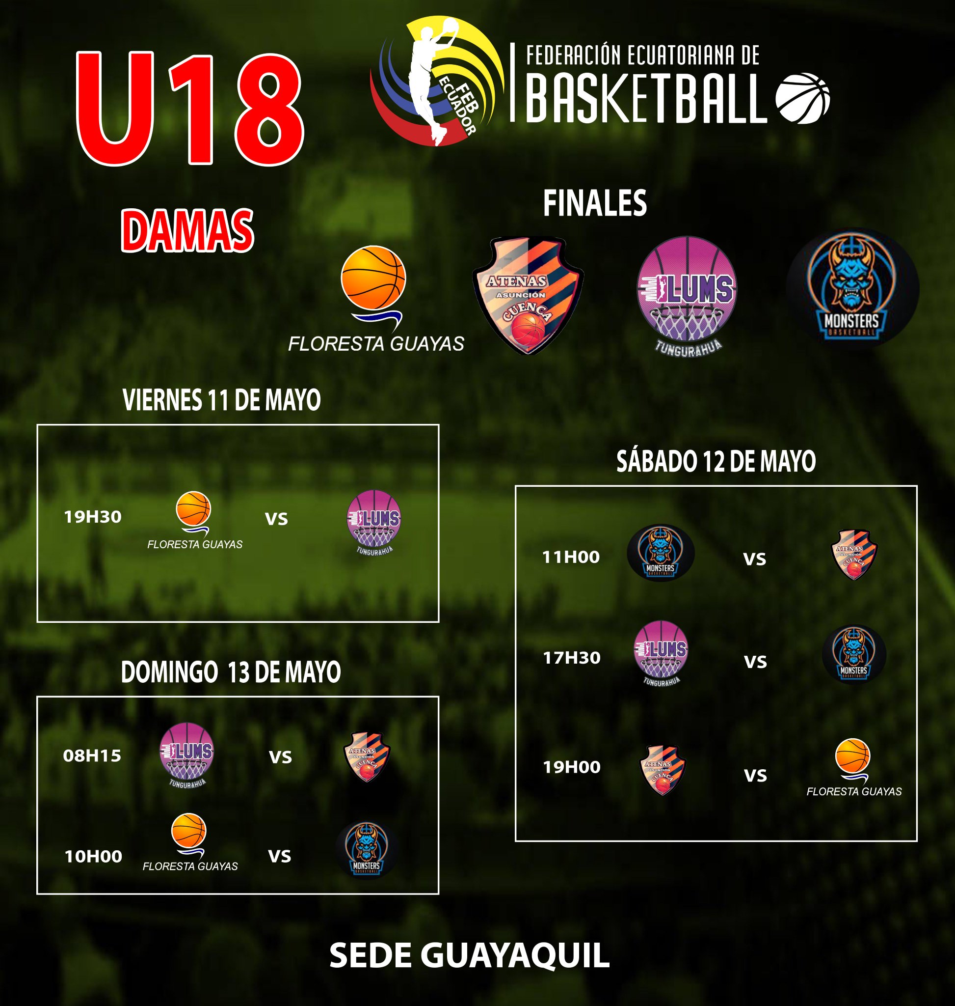 Baloncesto Ecuador on Twitter: "GUAYAS TIENE BALONCESTO Este fin de
