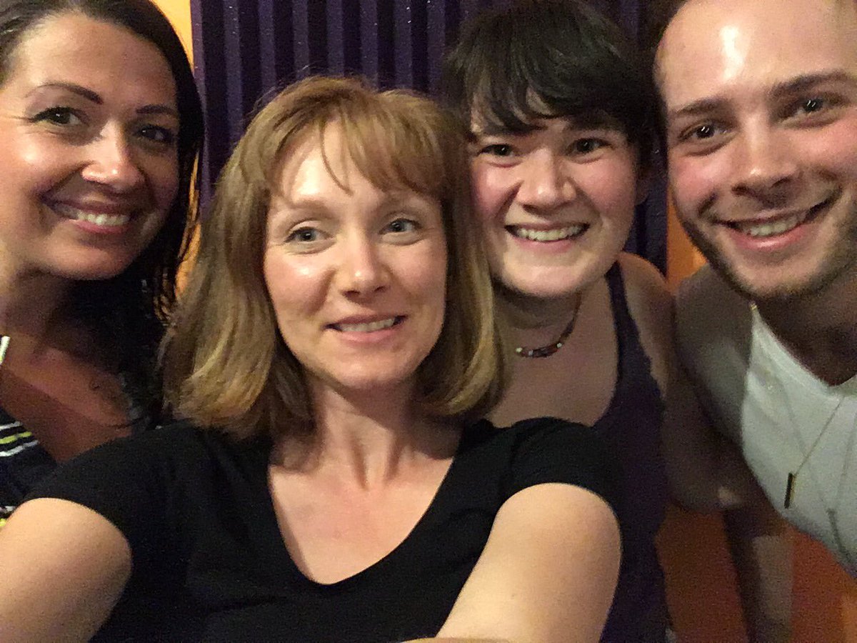 Recording with the wonderful <a href="/OfficialAshGray/">Ashleigh Gray</a> and @JackReitman at <a href="/auburnjammusic/">Nikki Davison</a> = happy writers