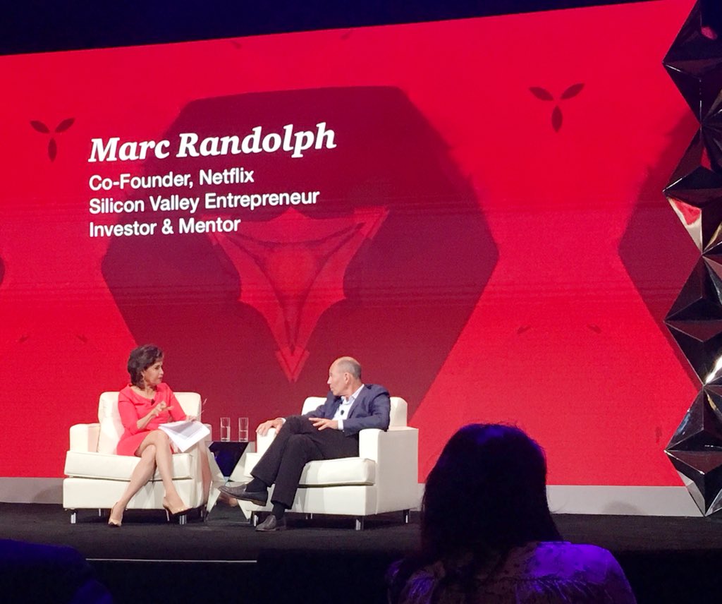 LGin412's tweet photo. .@netflix co-founder and first CEO, @marcrandolph, is asked, ‘What’s one word that comes to mind when you hear the word ‘disruption’?

His answer - inevitable.

#180Health #entrepreneurship #innovation #failfast #agile #testandlearn https://t.co/ucTVVW0J2j
