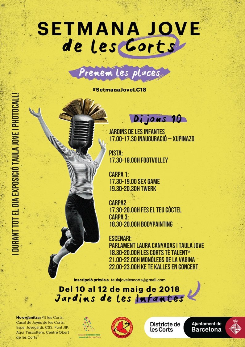 lesvagines's tweet photo. Aquest dijous us esperem a les 21h al Jardí de les infantes (Les Corts- BCN) #setmanajoveLC18 Vaginem? https://t.co/AHM29HfBJj