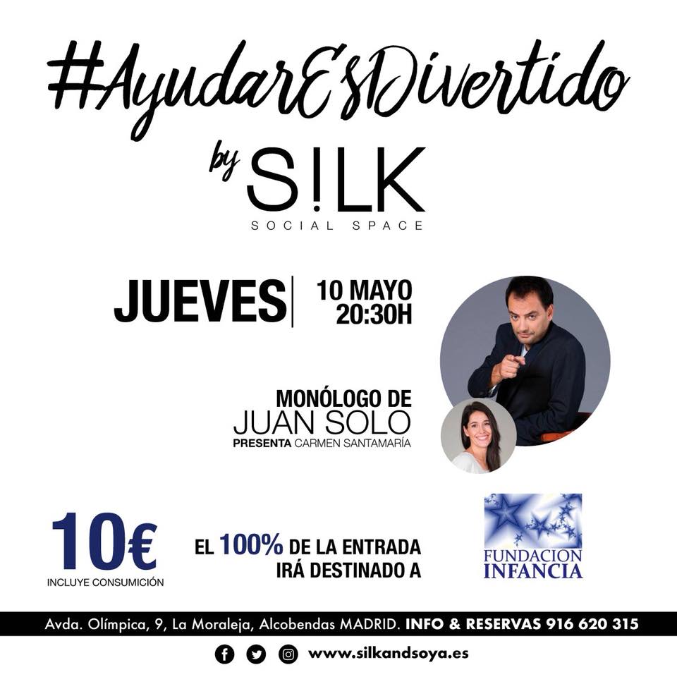 juansolocomico's tweet photo. El jueves (20:30h) estaré con la #FundaciónInfancia en #AyudarEsDivertido en #SilkAndSoya, organizado por Cipri Quintas.
La recaudación íntegra se destinará al proyecto de escuelas rurales y comedores en Guinea Bissau. 🇬🇼
Entrada 10€ / con consumición.
¡Os esperamos! https://t.co/EzmV2QVpi9