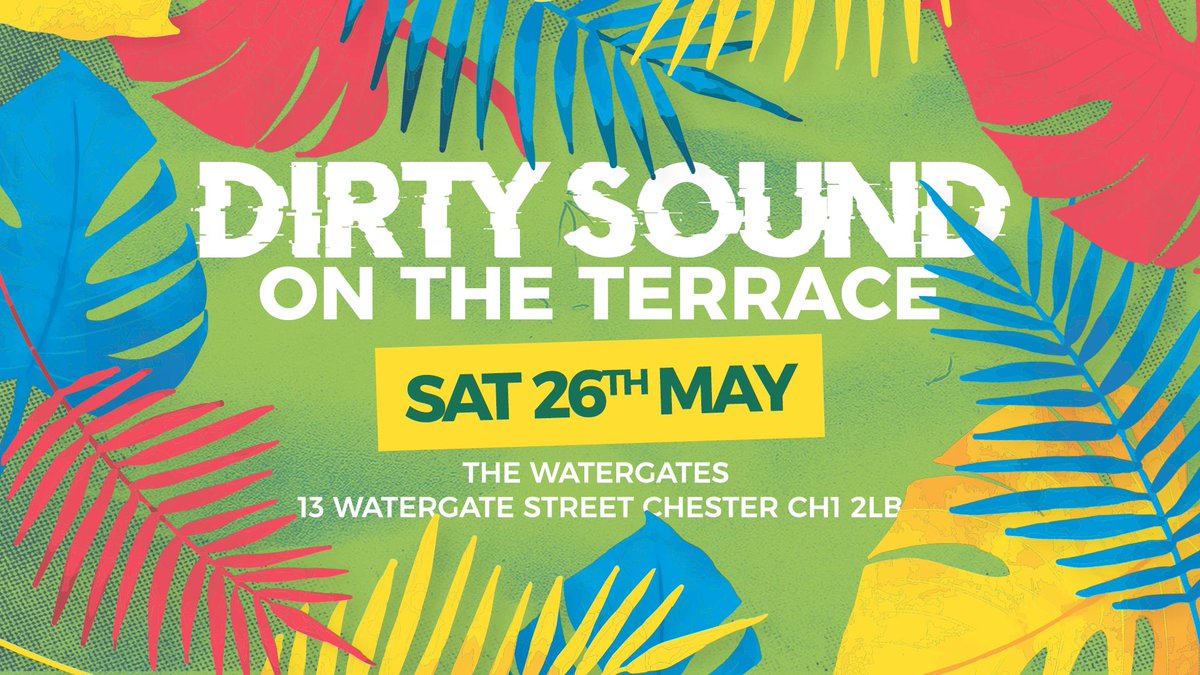 DirtySoundevent's tweet photo. Not long now until our outdoor event at @The_Watergates ! Check here for news on set times and more!

This weeks track of the week is now available for voting over on our @facebook  page - https://t.co/2QhMlTRg5X

#summer #house #chester #deephouse #tech https://t.co/0lWAbE7hdS