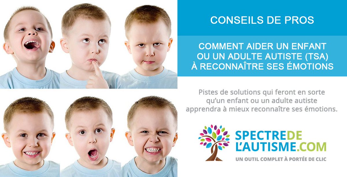 InfoAutismeTsa's tweet photo. SVP Retweetez - Comment aider un enfant ou un adulte autiste à reconnaître ses émotions
https://t.co/cocbYA12uq
#Autisme #Intervention #Parents https://t.co/LgNqBnUZPM