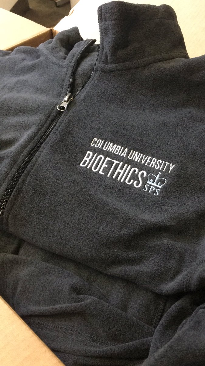 bioethikos's tweet photo. Our sweatshirts have arrived!! Pick up your awesome sweatshirts in Lewisohn 2nd floor today (3:30-5pm) or tomorrow (12-2pm)! Thanks, @customink for a great job with the embroidery! #bioethics @CU_Bioethics @Columbia_SPS https://t.co/pTc5DfzDHn
