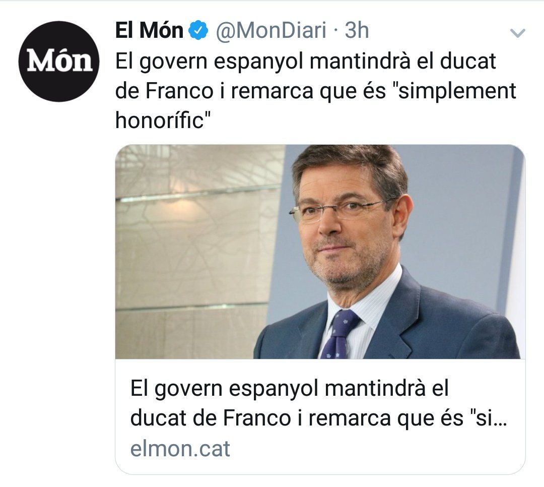 KRLS's tweet photo. Para el gobierno español el Ducado de Franco es un honor, la Ley de Memoria Historica es "remover el pasado". 

España es el segundo país con más fosas comunes del mundo. https://t.co/YqDKikGqBm