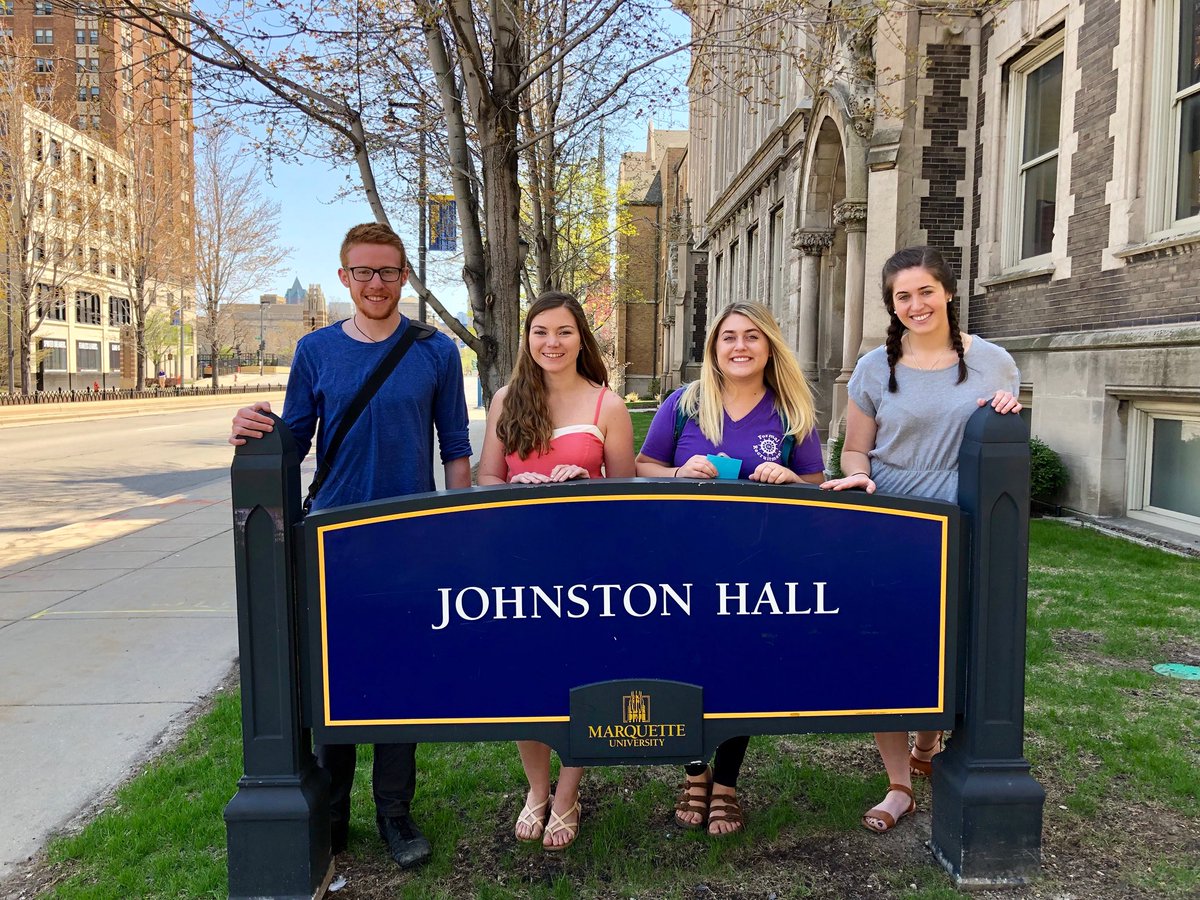 shannonstaunton's tweet image. Walked out of Johnston Hall for the last time. Next stop: graduation. 

@MUCollegeofComm 
@obolton_ 
@SgtPepper95