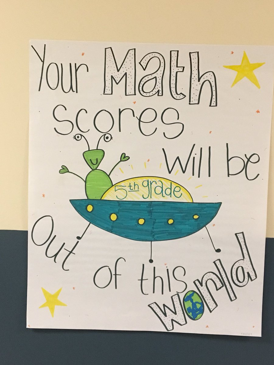 unSunGheRho3's tweet photo. #fifthgrade #changinglives #mathFSA shoutout to my teammates and fourth grade for making these awesome signs for my kids. #mathmatters #CCA https://t.co/Gbx1yhOHXE