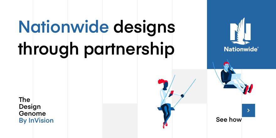InVisionApp's tweet photo. The @Nationwide team’s ability to partner across orgs and customers with diverse perspectives helps the design team create better products. Explore their DNA in The #DesignGenome Project https://t.co/TR57VkDWsm https://t.co/pNSpivavk6