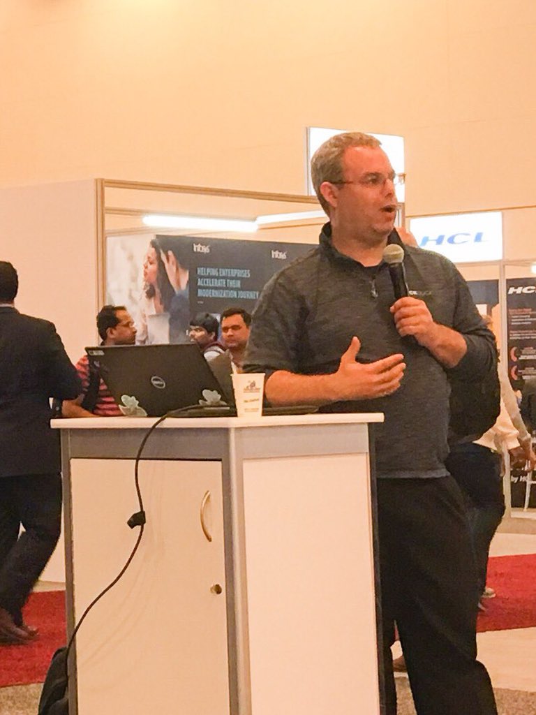 guy_from_lv's tweet photo. Our own @TimInTech dropping science on running an operator for container orchestration thru Black Duck for Red Hat OpenShift.  Did I mention we were called out on the big stage for being a premier security partner at Red Hat Summit?  @black_duck_sw @SW_Integrity #RedHatSummit https://t.co/Kg8YprJaTF