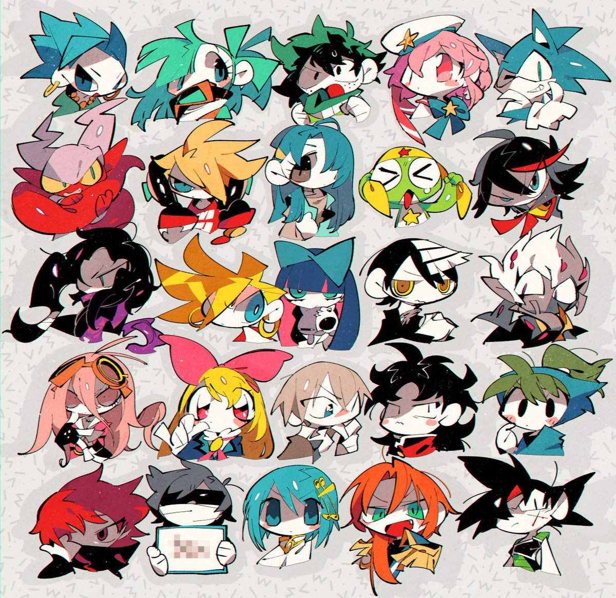 アナーキー・パンティ 「#リプきたキャラの顔だけ描く
できたー!!!めっちゃ楽しかった!!!またやりたい」|すずかのイラスト
