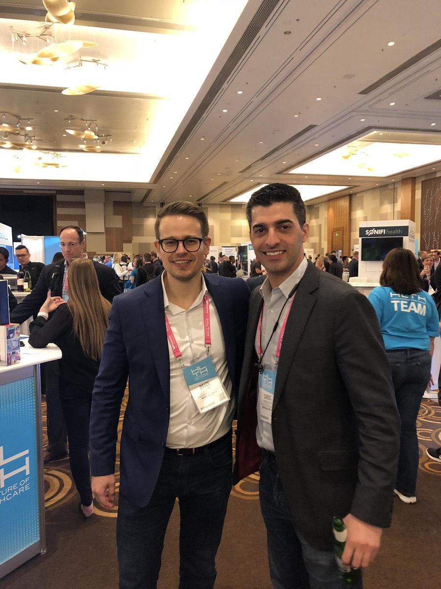 AMRayEsq's tweet photo. .@MLGlobalTech’s @Palino &amp; @mindsqhealth’s @dferdows debriefing after a great series of panels at #HLTH2018 https://t.co/uzGSM2TQ9h