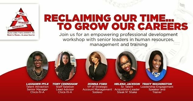 dstmrac's tweet photo. Reclaiming Our Time….To Grow Our Careers Thursday, May 17th
You are cordially invited to attend MRAC’s free Professional Development Workshop to engage in career conversations with senior leaders in human resources, training, and management. #mracdst #mayweek2018 https://t.co/lQTalYVRjv