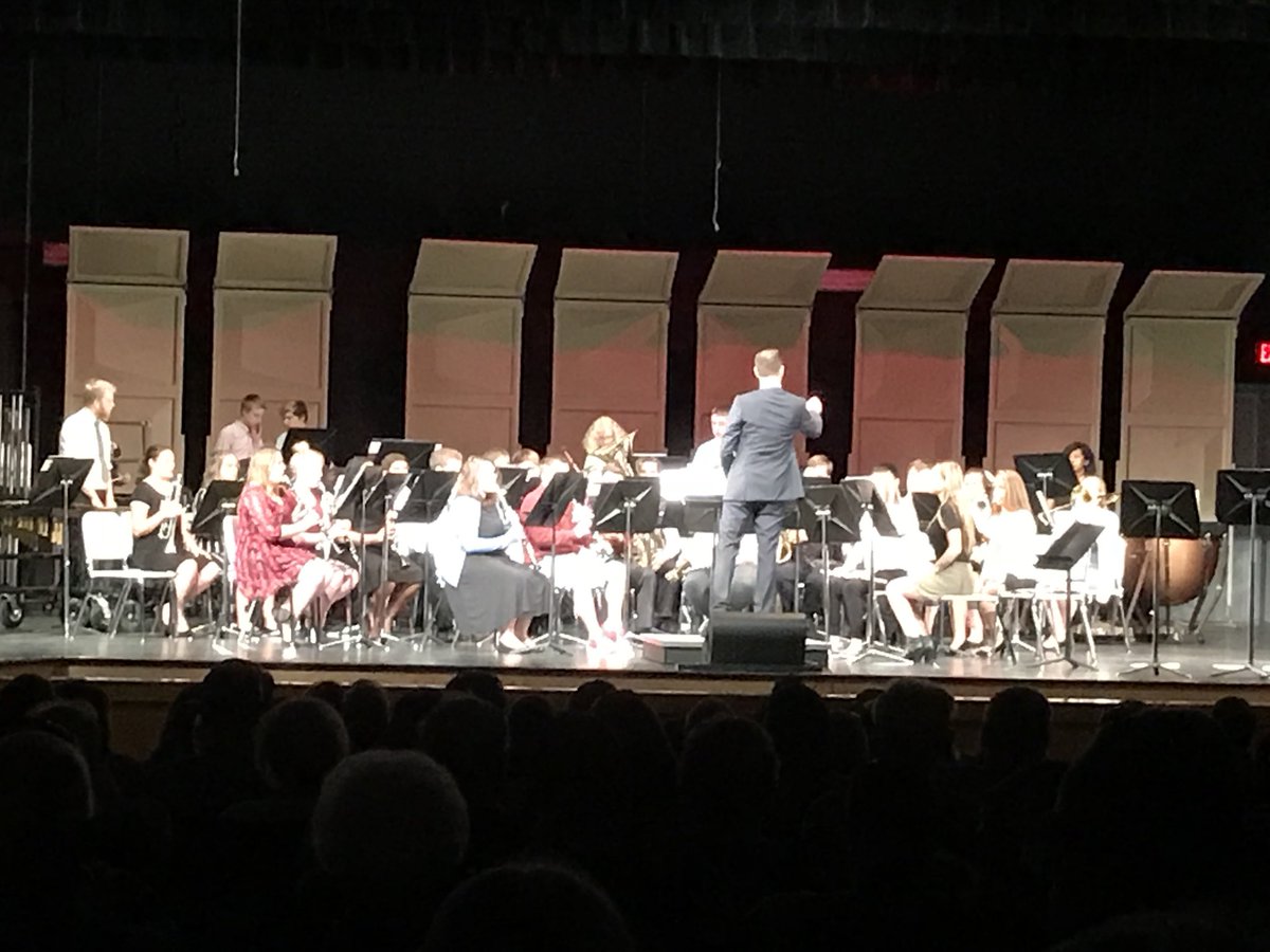 MichaelLBrand's tweet photo. The Van Buren Men’s Chorus, Women’s Chorus, Mixed Chorus, Varsity Choir, High School Percussion Ensemble, and the High School Concert Band just finished our High School Spring Concert.  It was phenomenal!  So much talent!  Thanks for sharing! https://t.co/6zeA7P9jvf