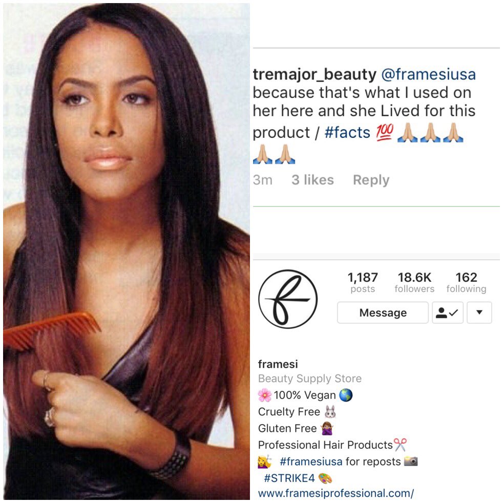 I found a line one of Aaliyah's hairstylist use to use on her hair.. | Lipstick Alley I found a line one of Aaliyah's hairstylist use to use on her hair.. | Lipstick Alley