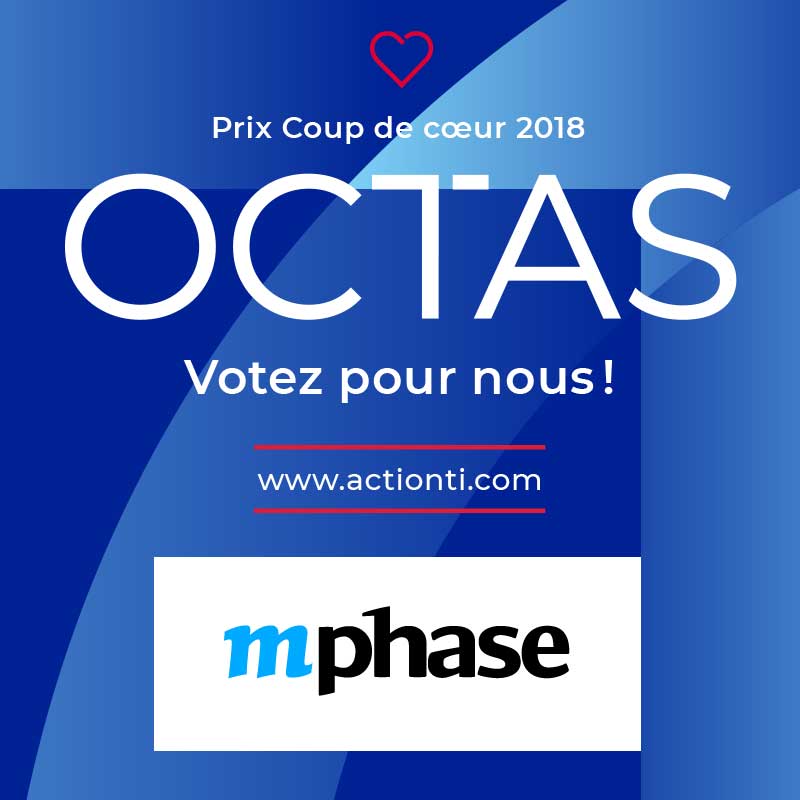 mphaseinc's tweet photo. 🏆 mPhase est finaliste au Concours #Octas2018 des projets numériques les plus novateurs et créatifs🏆 Aidez-nous à gagner le prix du public en votant pour mPhase et sa solution mTransport ! Plus d'info: https://t.co/2FbweoPcgV - Pour voter: https://t.co/qRLwnsoU9E https://t.co/cRyqY4qgkL